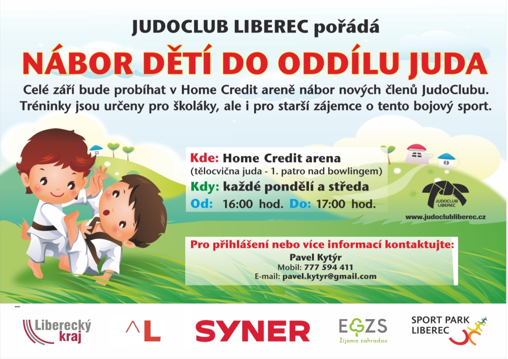 NÁBOR JUDOCLUBU LIBEREC!
